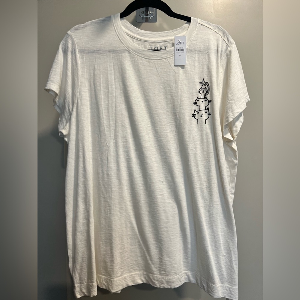 NWT Loft Cat Tree Tee